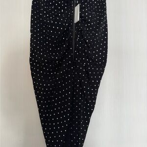 Veronica Beard Black Skirt with crystals asymmetric with zip closure